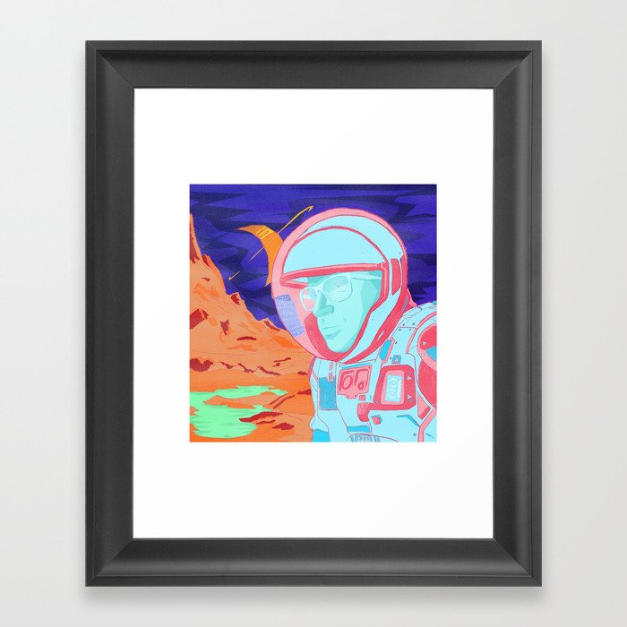 Space Babe Framed Art Print