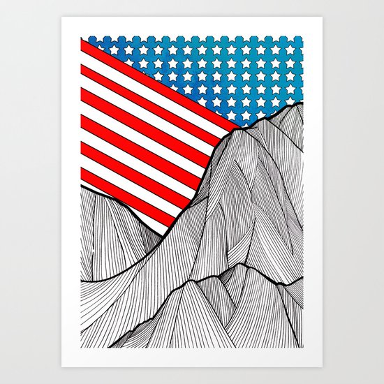 American Mounts Art Print