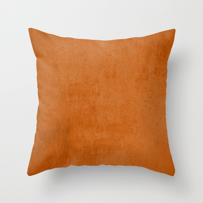 Orange rustic Throw Pillow