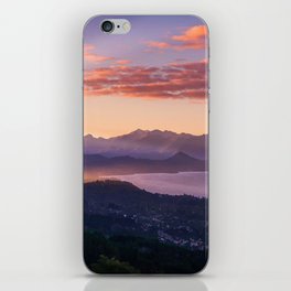Argentina Photography - Beautiful Sunset Over The Argentine Harbor iPhone Skin