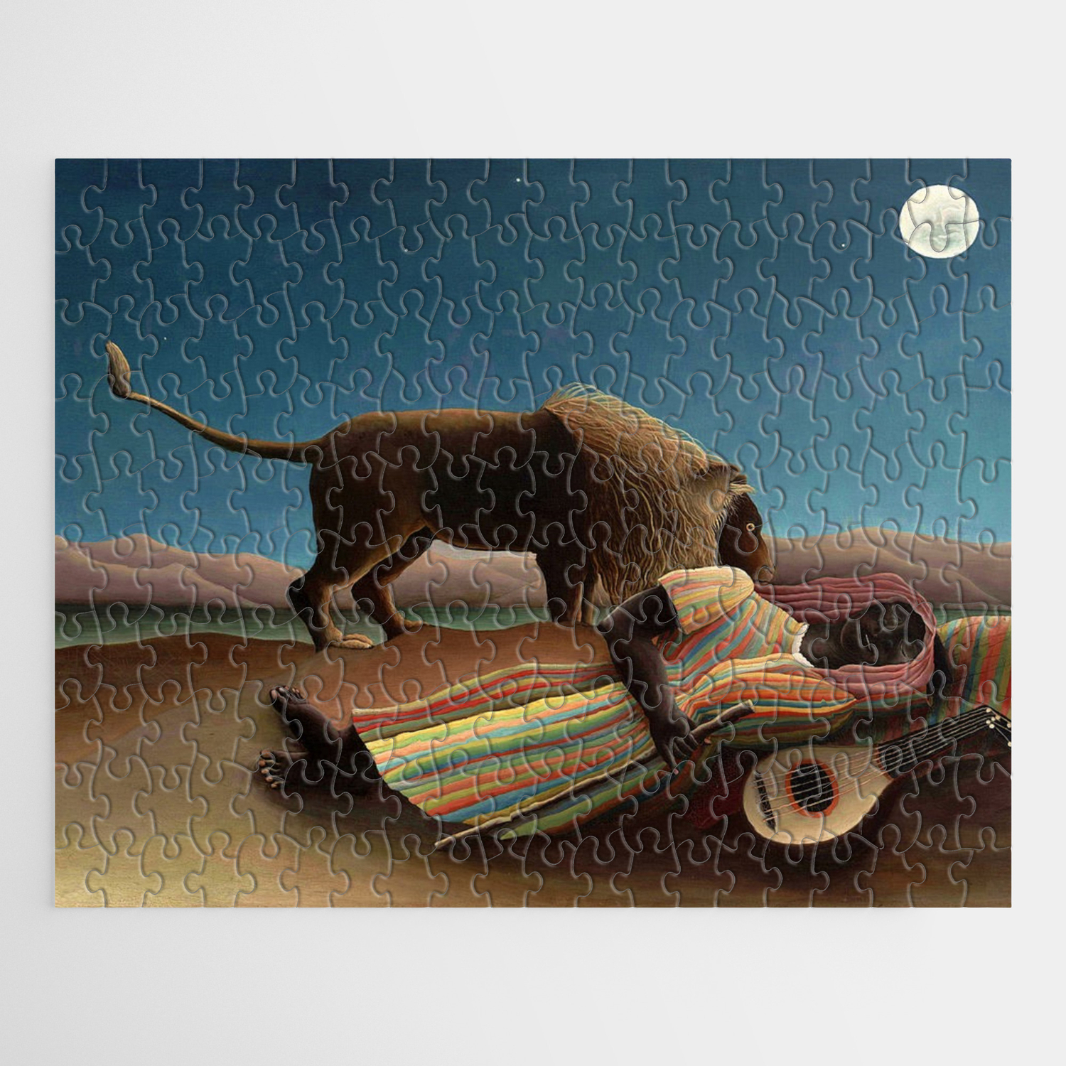 Deluxe Jigsaw Puzzle 1000 Piece Rousseau Henri‘s The Sleeping Gypsy YC1163 Deluxe Jigsaw Puzzle 1000 Piece Rousseau Henri‘s The Sleeping Gypsy YC1163