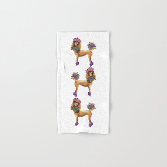 Poodle Dee Doo Hand & Bath Towel