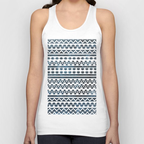 Ethnic pattern with watercolors Unisex Tank Top