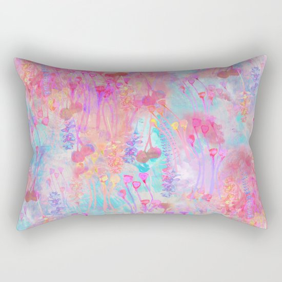 Floral Blush Rectangular Pillow