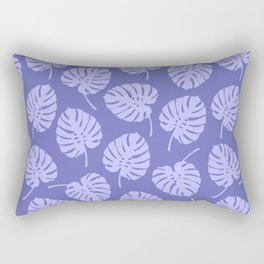 Very Peri Monstera pattern Rectangular Pillow