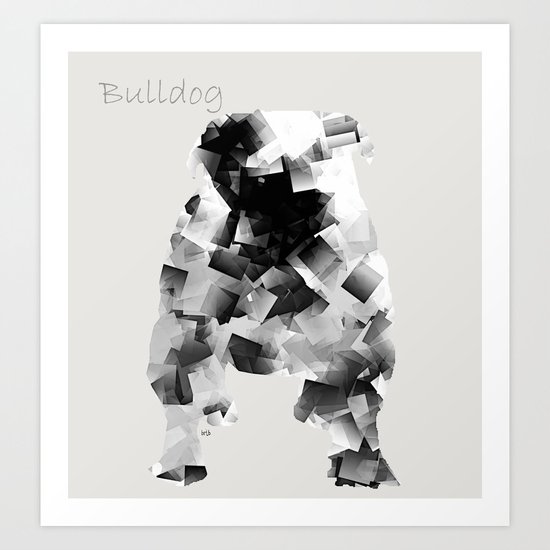 the bulldog Art Print