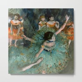 Edgar Degas "Danseuse basculant (Danseuse verte - The green dancer)" Metal Print