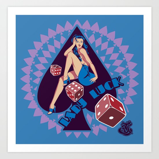 Lady Luck Art Print