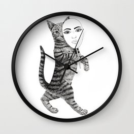 Cat walk Wall Clock