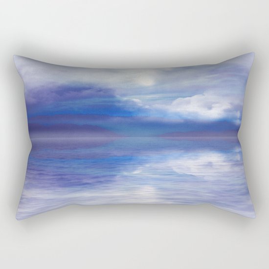 Sunset In Blue Rectangular Pillow