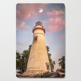 Marblehead Lighthouse at Sunset From the Shore Landscape Photograph Cutting Board