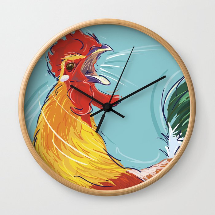 Rise and Shine Wall Clock