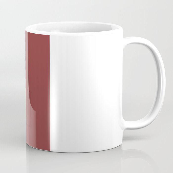 Maroon & White Haiti Coffee Mug