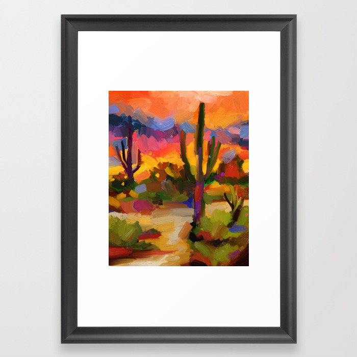 Desert Sunset Painting Impressionism Expressionism Loose Art