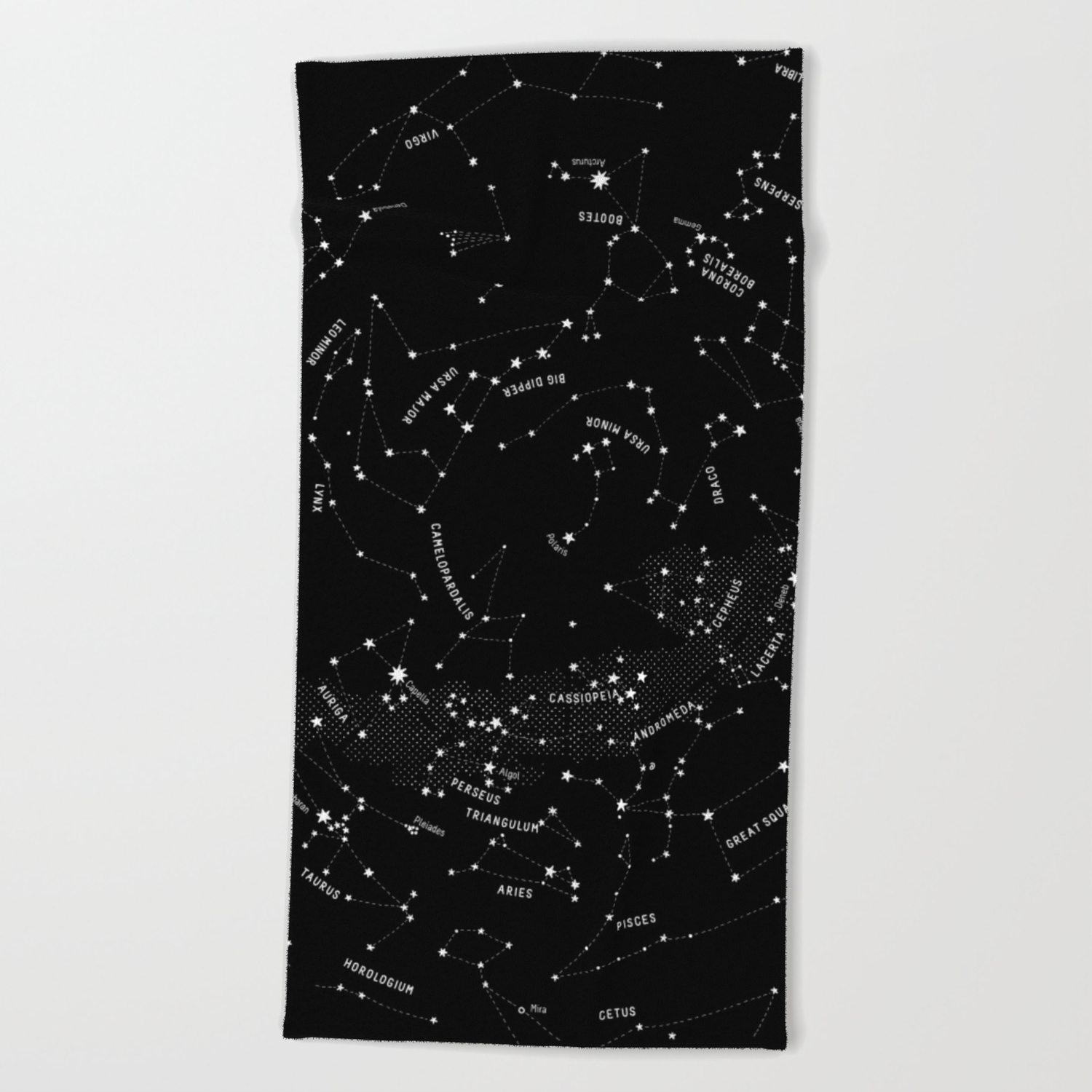 black beach towel