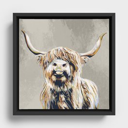 Highland cow Katie Framed Canvas