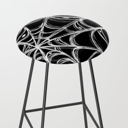 Spider web and eyes on Halloween  Bar Stool