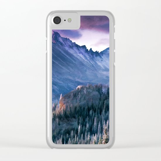 Rocky Mountains Clear iPhone Case