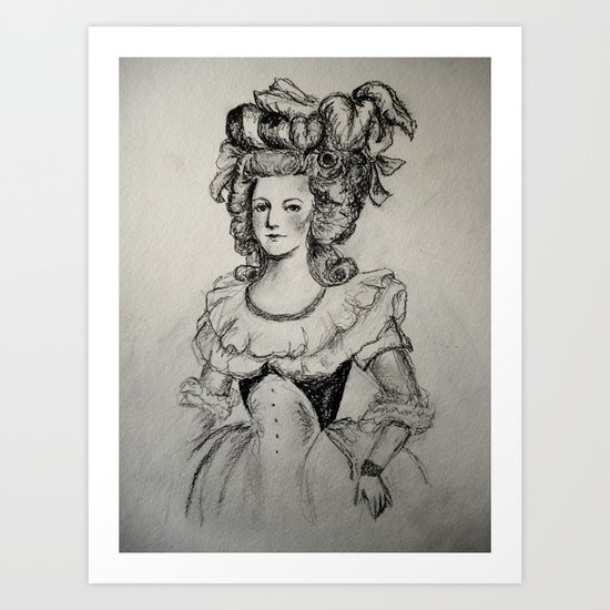 French Sketch II Art Print