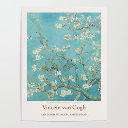 Vincent Van Gogh Almond Blossom 1890 Art Exhibition Print Poster