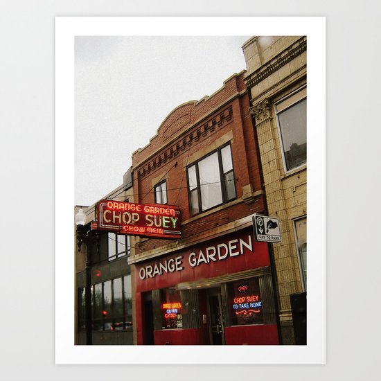 Orange Garden ~ chop suey to take home! Art Print