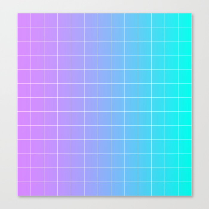 Gradient Vaporwave Colors Vaporwave Gradient Canvas Print By Timkran Society6 society6