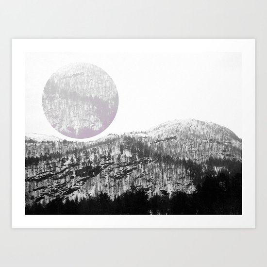 The Circle In The Mountains Art Print