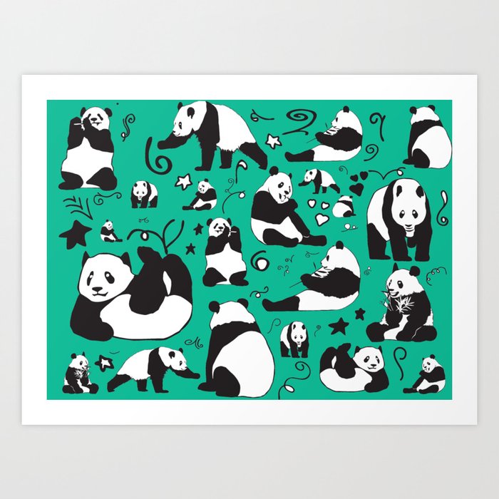 Panda Bear Cute Gift Idea Art Print