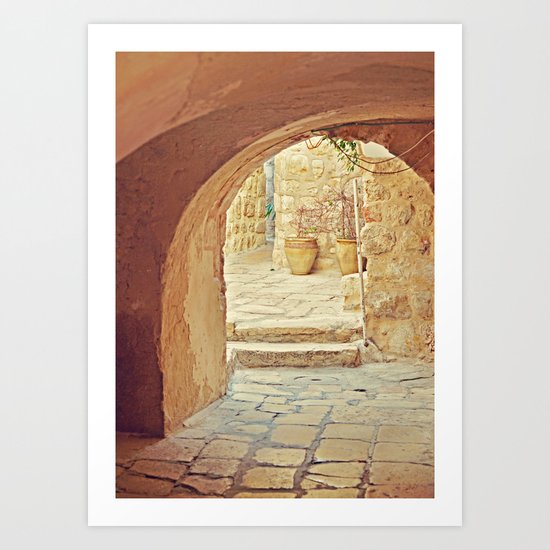 Jerusalem Courtyard Art Print