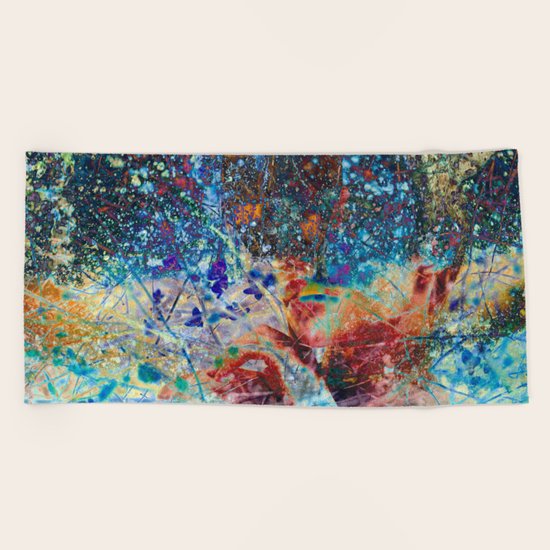 Splatter Beach Towel