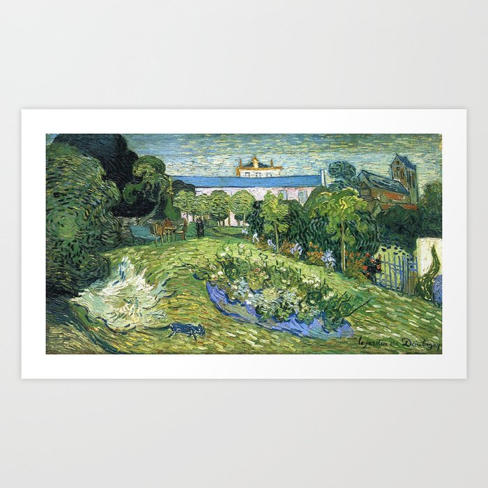 Vincent Van Gogh Daubigny's Garden 1890 (full scope) Art Print