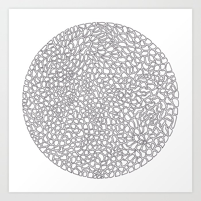 Pattern - Circle 01 Art Print