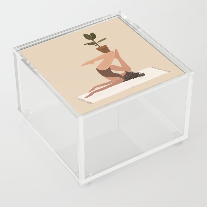 Yoga Plants Acrylic Box