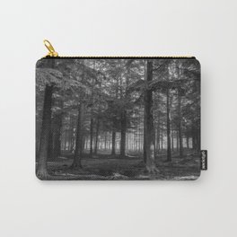 Black and white forest - North Kessock, Highlands, Scotland Carry-All Pouch