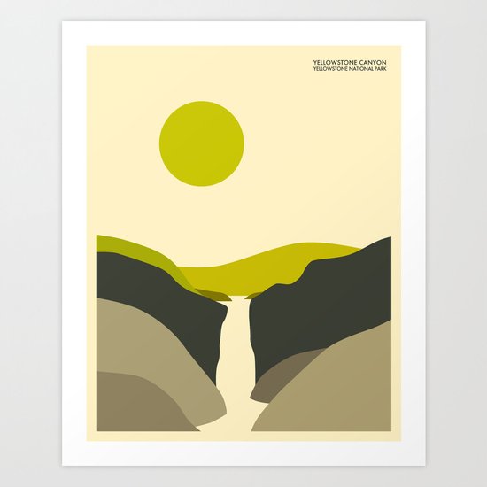 YELLOWSTONE NATIONAL PARK Art Print