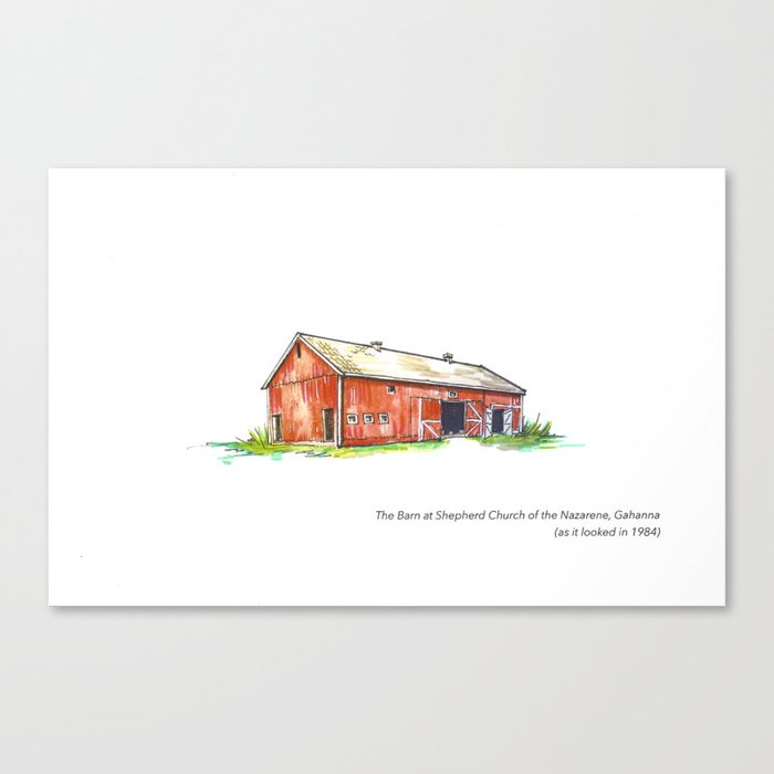 The Old Barn at Shepherd Canvas Print