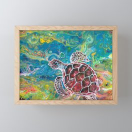 Sea Turtle Dream Framed Mini Art Print