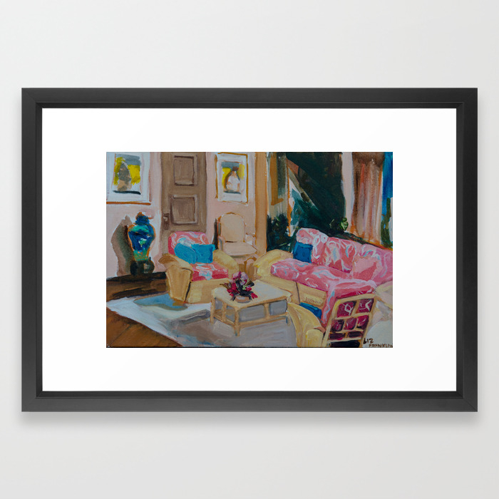 Golden Girls Living Room Framed Art Print By Lizfrankland Society6