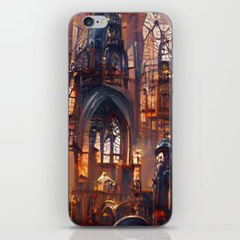 A Dark Gothic Cathedral iPhone Skin