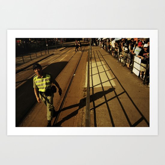 hong kong police Art Print