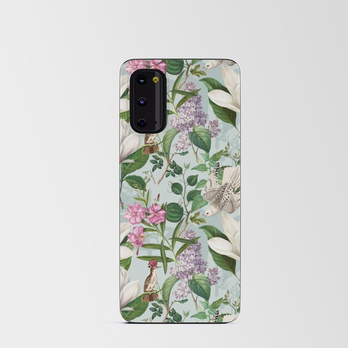 Magnolia Lilac and Birds Android Card Case