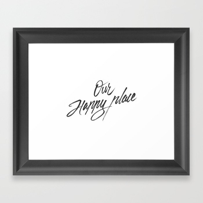 Our happy place Framed Art Print