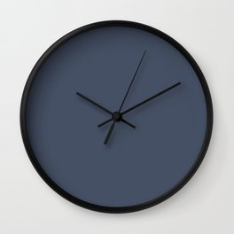 Dark Slate Blue Gray Wall Clock