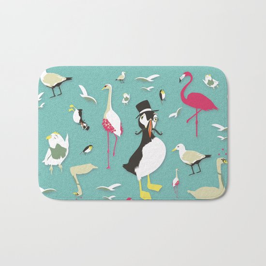 Party Birds - Pattern Bath Mat