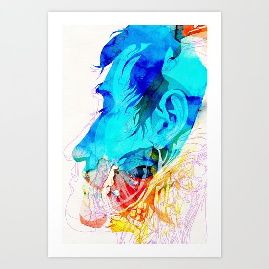Anatomy Quain v2 Art Print