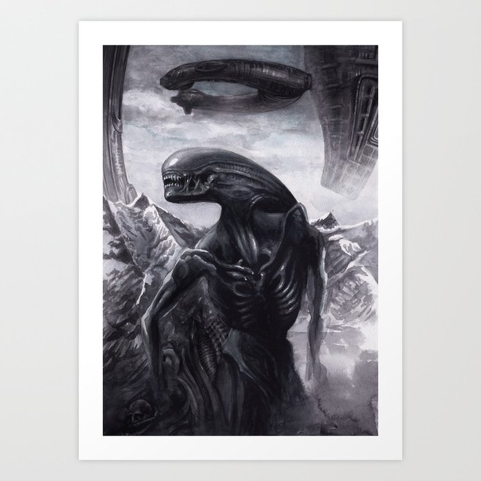 Alien Xenomorph Art Print By Dendareloaded Society6