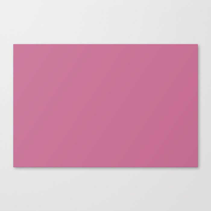 Dark Fuchsia Pink Single Solid Color Coordinates w/ PPG Tutti Frutti PPG17-10 Color Crush Collection Canvas Print