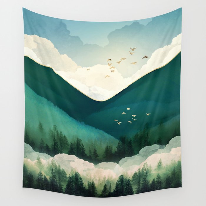 Emerald Hills Wall Tapestry