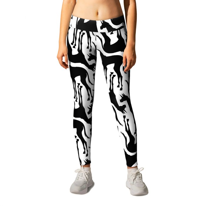 Long Legs Black Unicorn Leggings by That s So Unicorny Society6