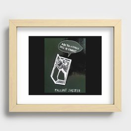 Fallout Shelter Recessed Framed Print